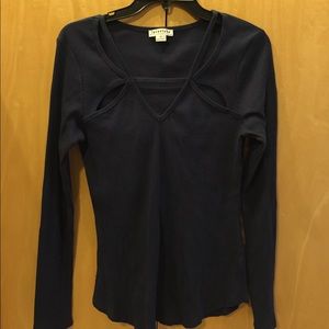 Top with geo cutouts